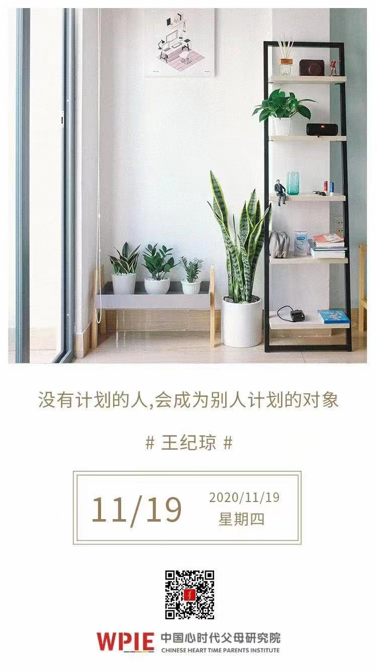 2020-11-19——没有计划的人,会成为别人计划的对象